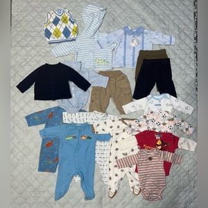 Bundle Of Mixed Boys' Clothing Size 0-3 Months